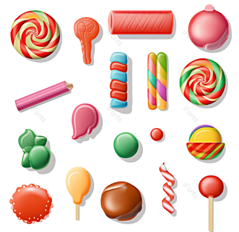 元素图片,儿童元素,甜品PNG,卡通甜品免抠素材